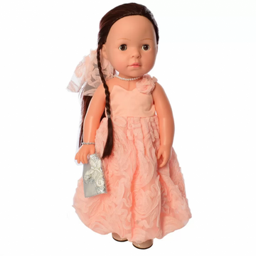 Лялька для дівчаток у сукні M 5413-16-2 інтерактивна Pink M 5413-16-2 фото