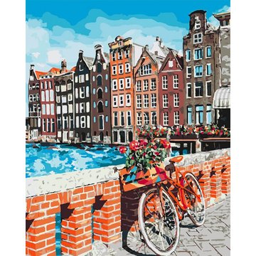 Картина за номерами. "Канікули в Амстердамі" , 40х50 см (KHO3554) KHO3554 фото