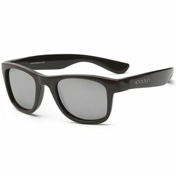 Детские солнцезащитные очки Koolsun черные серии Wave (Размер: 1+) - Уцінка KS-WABO001 фото