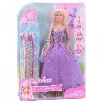 Кукла типа Барби в платье DEFA 8182 с аксессуарами (8182(Violet)) 8182 фото
