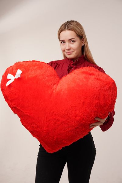 М'яка іграшка Yarokuz подушка "Серце" 75 см Червона (YK0082) YK0082 фото