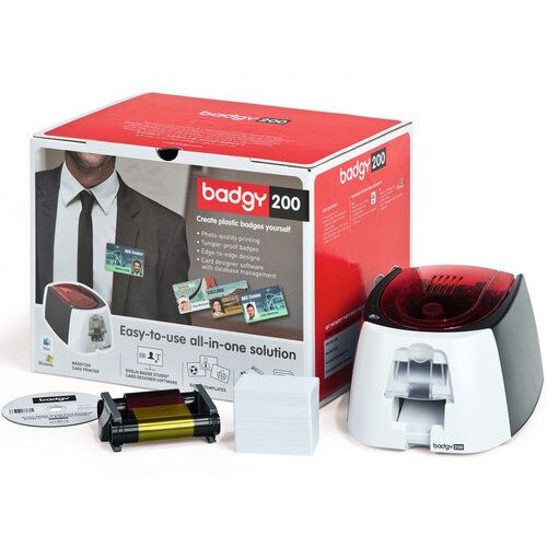 Принтер Badgy200 для друку на пластикових картках B22U0000RS фото