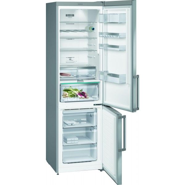 Холодильник Siemens з нижн. мороз., 203x60x67, xолод.відд.-279л, мороз.відд.-87л, 2дв., А++, NF, дисплей, нерж (KG39NAIEQ) KG39NAIEQ фото