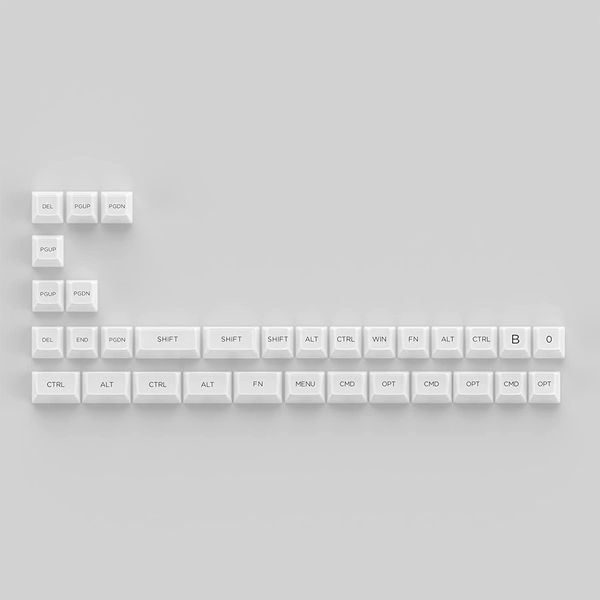 Набір кейкапів Akko ASA Clear printed keycap White V2 Fullset 6925758621342 фото