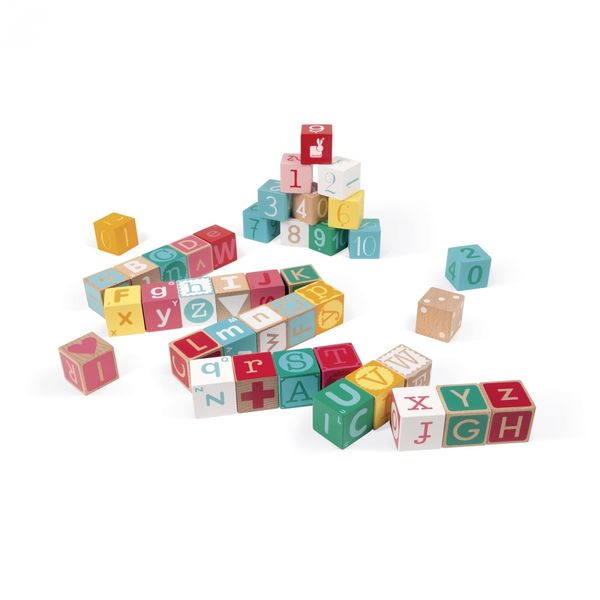 Кубики-Алфавіт і цифри (40 ел.) Janod (J08077) J08077 фото