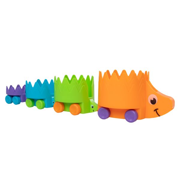 Пірамідка на колесах Їжачки Fat Brain Toys Hiding Hedgehogs (F223ML) F223ML фото