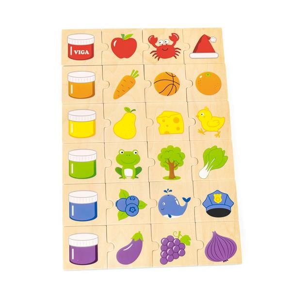 Деревянный пазл-игра Viga Toys Изучаем цвета (44505) 44505 фото