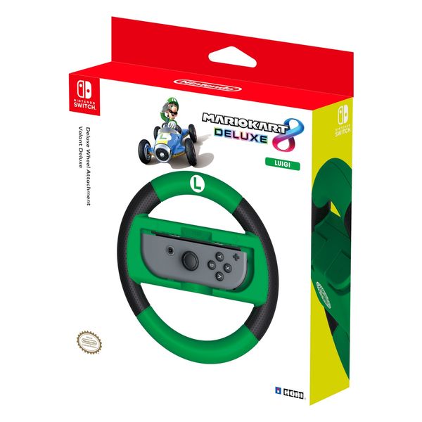 Руль Steering Wheel Deluxe Mario Kart 8 Luigi для Nintendo Switch (873124006537) 873124006537 фото