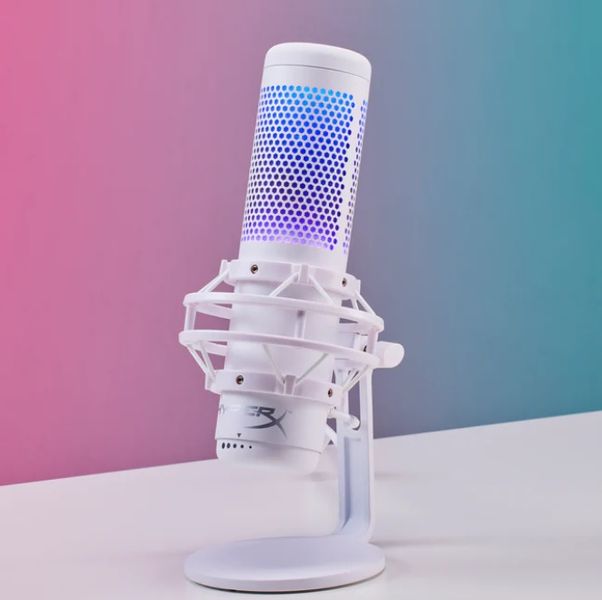 Мікрофон HyperX QuadCast S RGB, White/Grey (519P0AA) 519P0AA фото