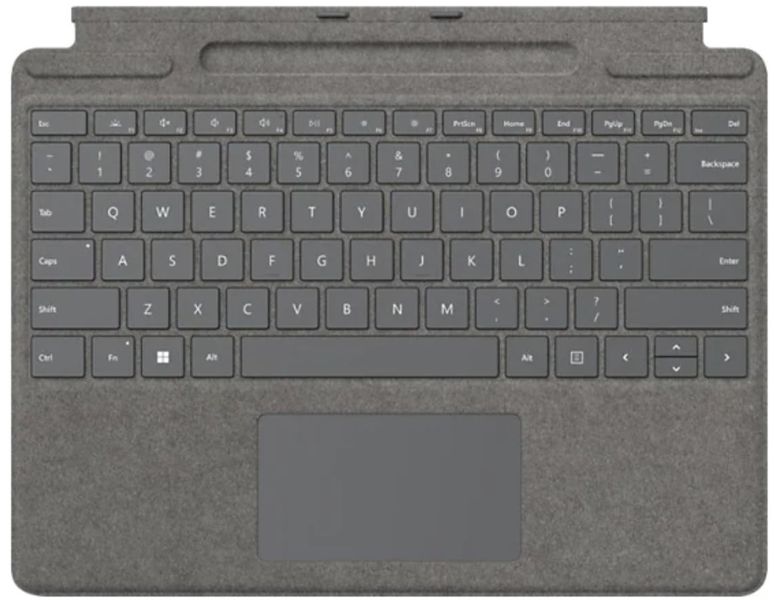 Клавіатура Microsoft Surface Pro 9 Signature Type Cover Platinum (8XB-00061) 8XB-00061 фото