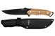 Ніж тактичний Neo Tools Full Tang, 250мм, лезо 145мм, бамбукова ручка, титанове покриття леза, нейлоновий чохол (63-110)