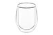 Набір чашок Ardesto з подвійними стінками , 250 мл, H 9,5 см, 2 од., боросилікатне скло AR2625G