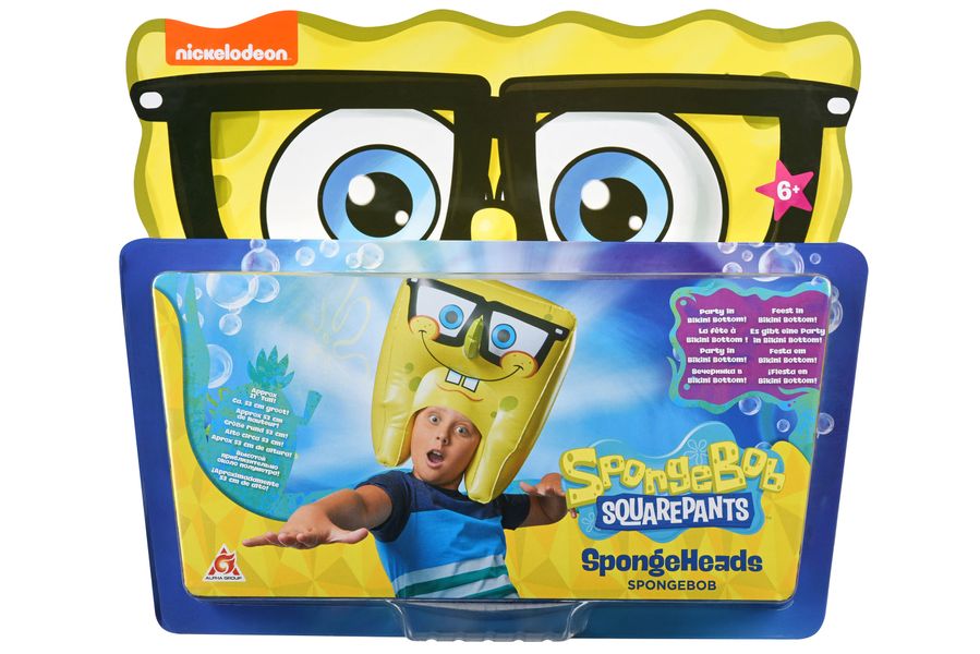 Іграшка-головний убір SpongeHeads SpongeBob Expression2 Sponge Bob EU690605 - Уцінка EU690605 фото