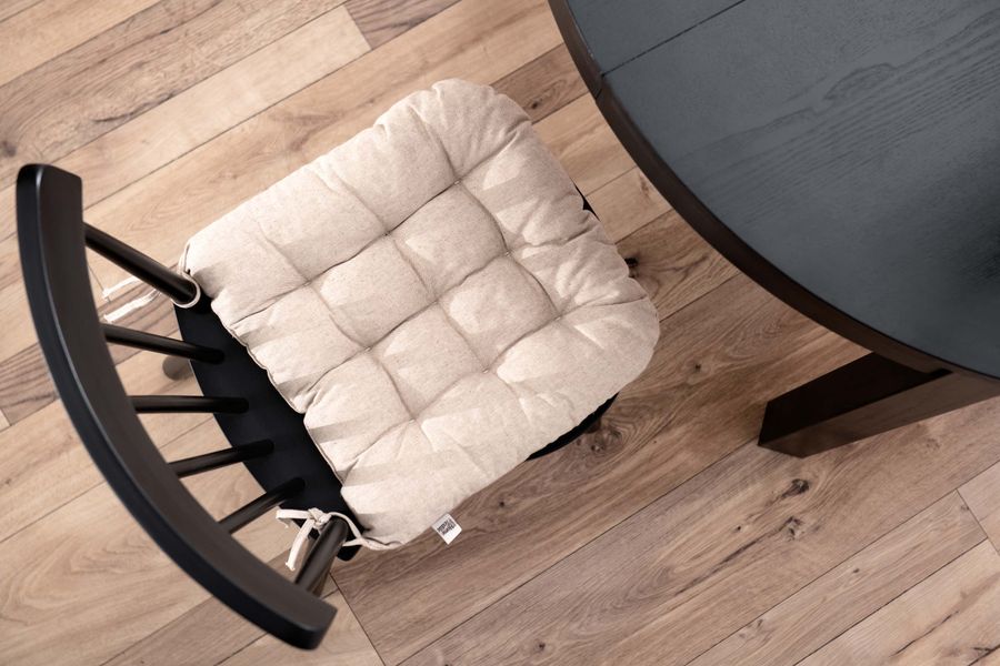 Подушка для стільця Ardesto Oliver, 40х40см, 100% бавовна, нап-ч: 50% холоф, 50% пп, беж ART02OB фото