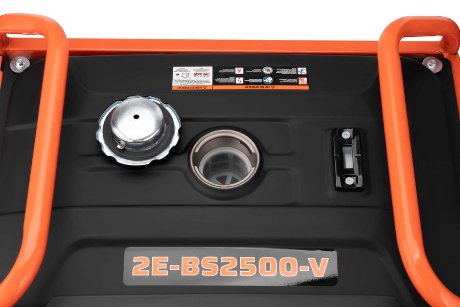 Генератор бензиновый 2E 220В (1 фаза), 2/2.2кВт, ручной старт, 41.5кг (2E-BS2500-V) 2E-BS2500-V фото