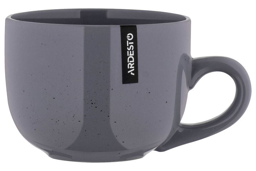 Чашка Ardesto Bagheria, 480 мл, Grey, кераміка (AR2648GREY) AR2648GREY фото