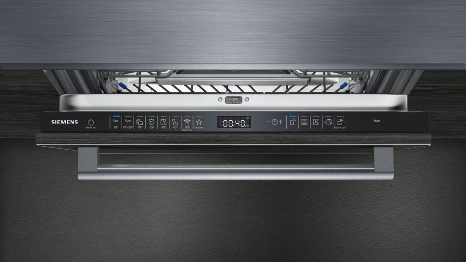 Посудомийна машина Siemens вбудовувана, 14компл., A++, 60см, дисплей, 3й кошик, білий (SN65EX56CE) SN65EX56CE фото