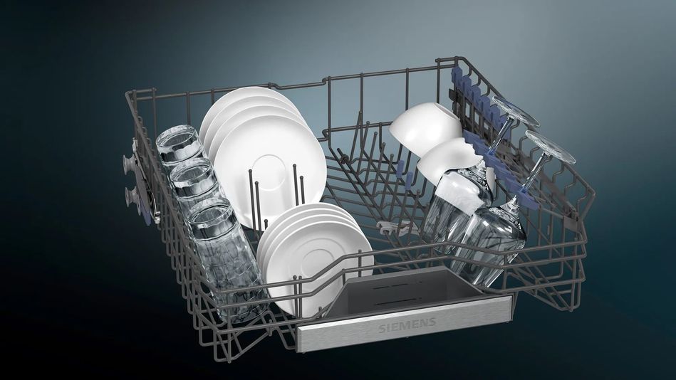 Посудомийна машина Siemens вбудовувана, 14компл., A++, 60см, дисплей, 3й кошик, білий (SN65EX56CE) SN65EX56CE фото