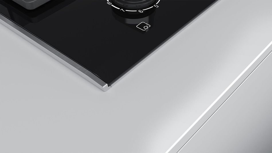 Варильна поверхня Bosch газова на склі, 30см, Доміно, чавун, чорний PRB3A6B70 фото