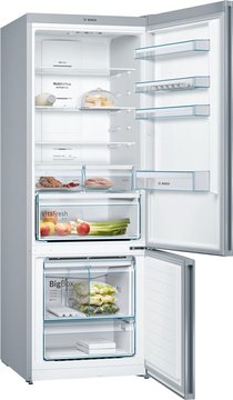Холодильник Bosch з нижн. мороз., 192x70x80, xолод.відд.-400л, мороз.відд.-105л, 2дв., А++, NF, дисплей, нерж (KGN56VI30U) KGN56VI30U фото