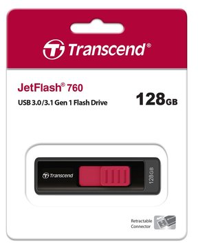 Накопичувач Transcend 128GB USB 3.1 Type-A JetFlash 760 (TS128GJF760) TS128GJF760 фото