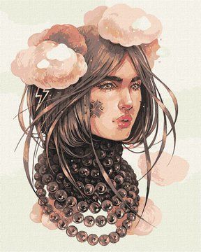 Картина по номерам "Облачные мысли" &copy;lesya_nedzelska_art Идейка 40х50 см (KHO4995) KHO4995 фото