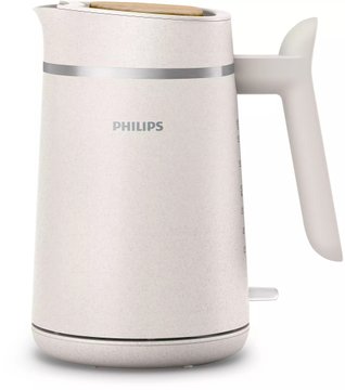 Електрочайник Philips Eco Conscious Edition, 1.7л, екопластик, LED підсвітка, звуковий сигнал, білий матовий - Уцінка HD9365/10 фото