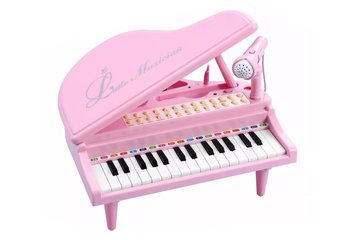 Детское пианино синтезатор Baoli "Маленький музикант" с микрофоном 31 клавиша (розовый) (BAO-1504C-P) BAO-1504C фото