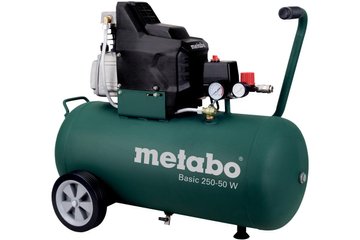 Компресор повітряний Metabo Basic 250-50 W, 1500Вт, 50л, 110л/хв, 8бар - Уцінка 601534000 фото