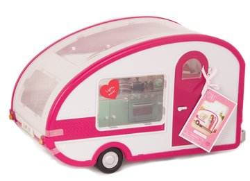 Транспорт для ляльок-Кемпер рожевий LORI LO37011Z