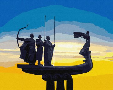 Картина по номерам "Основатели Киева" Идейка 40х50 см (KHO4863) KHO4863 фото