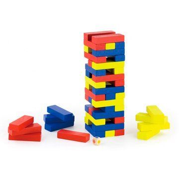 Деревянная настольная игра Viga Toys Цветная дженга (56215) 56215 фото
