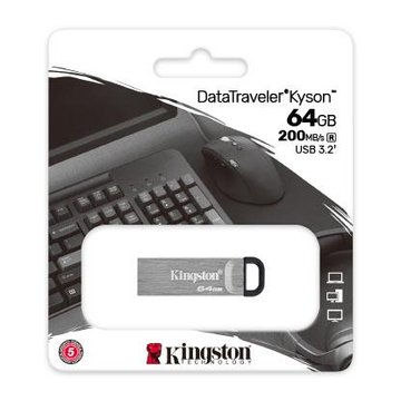Накопитель Kingston 64GB USB 3.2 Type-A Gen1 DT Kyson (DTKN/64GB) DTKN/64GB фото