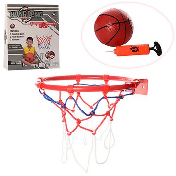 Баскетбольне кільце з баскетбольним м'ячем M 3372 кріплення в наборі Баскетбольне кільце M 3372 M 3372 фото