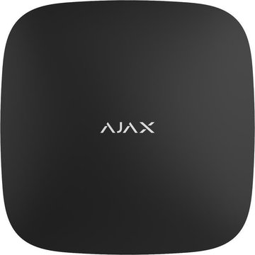 Інтелектуальна охоронна централь Ajax Hub 2 Plus, gsm, ethernet, wi-fi, jeweller, бездротова, чорний (000018790) 000018790 фото
