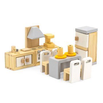 Дерев'яні меблі для ляльок Viga Toys PolarB Кухня та їдальня (44038) 44038 фото