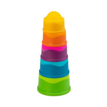 Пірамідка тактильна Чашки Fat Brain Toys dimpl stack (F293ML) F293ML фото