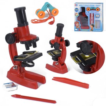 Микроскоп игрушечный 3103 А с аксессуарами (3103 А(Red)) 3103 А(Red) фото