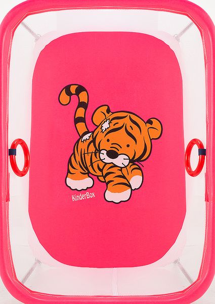 Манеж Qvatro LUX-02 мелкая сетка розовый (tiger) (624997) BR-624997 фото
