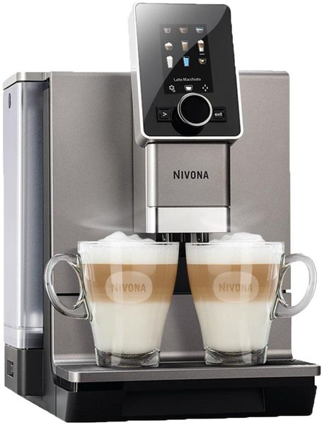 Кофемашина NIVONA CafeRomatica, 2.2л, зерно+молотая, автомат.капуч, авторецепт.-9, серебристый (NICR930) NICR930 фото