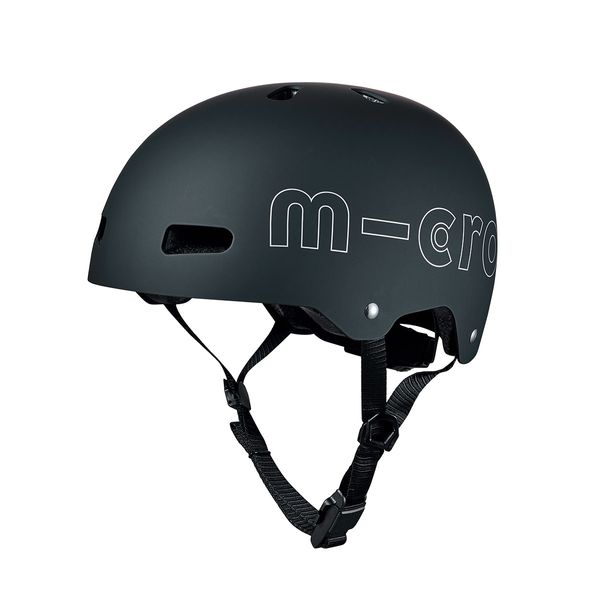 Защитный шлем MICRO - ЧЕРНЫЙ (52-56 cm, M) - Уцінка 100238 фото