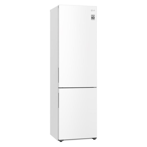 Холодильник LG з нижн. мороз., 203x60х68, холод.відд.-277л, мороз.відд.-107л, 2дв., А++, NF, інв., диспл внутр., зона св-ті, білий (GW-B509CQZM) GW-B509CQZM фото