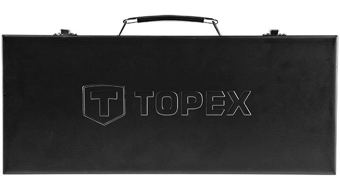 Набор инструмента TOPEX, Набор торцевых головок, 25 ед., 1/2", металлический кейс (38D850) 38D850 фото