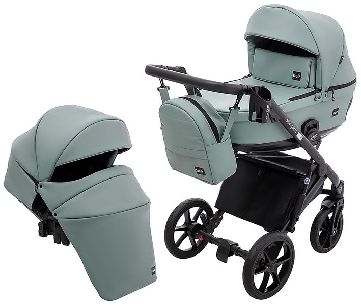 Коляска 2 в 1 Bair Kiwi Plus ECO BKP-26 нефрит 680895 фото