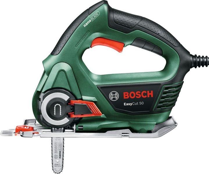 Пила стрічкова Bosch EasyCut 50, 500Вт, глибина різу 50мм, 1.6кг (0.603.3C8.020) 0.603.3C8.020 фото