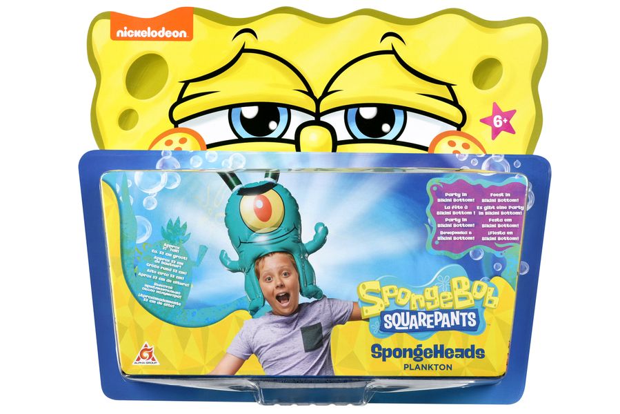 Іграшка-головний убір SpongeHeads SpongeBob Plankton Sponge Bob EU690604 - Уцінка EU690604 фото