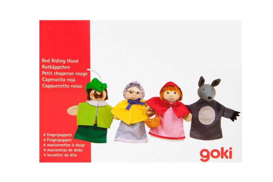 Набір ляльок для пальчикового театру-Червона шапочка Goki 51898G - Уцінка 51898G фото