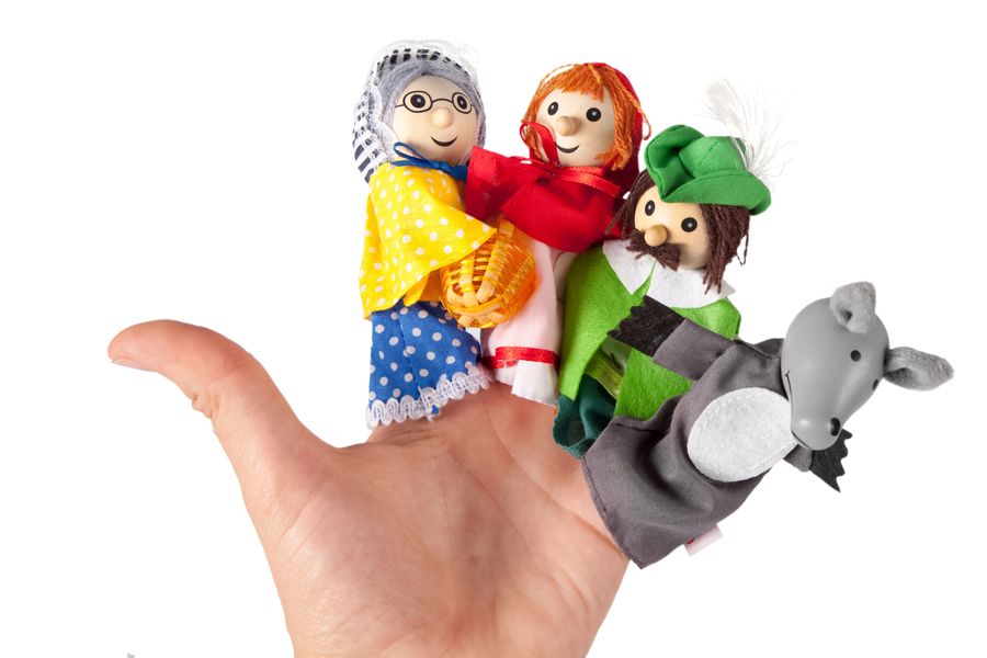 Набір ляльок для пальчикового театру-Червона шапочка Goki 51898G - Уцінка 51898G фото