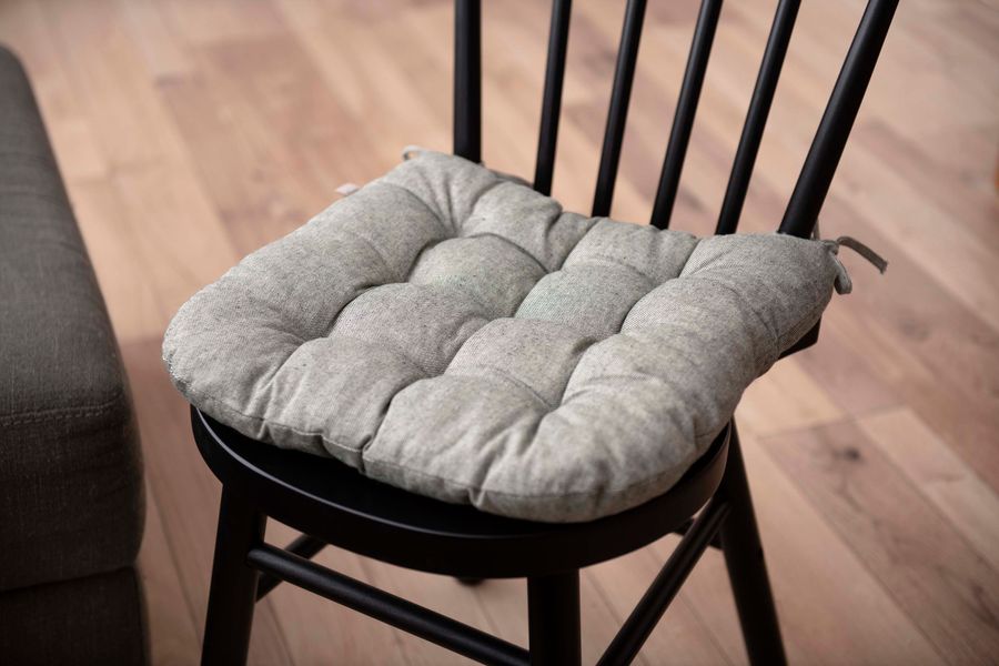 Подушка для стільця Ardesto Oliver, 40х40см, 100% бавовна, нап-ч: 50% холоф, 50% пп, зелений ART02OG фото