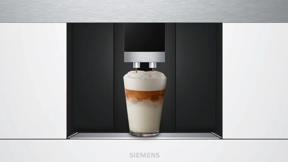 Кавомашина Siemens вбудовувана, 2.4л, зерно+мелена, автомат.капуч, LED-дисплей, авторецептів -30, білий CT718L1W0 фото